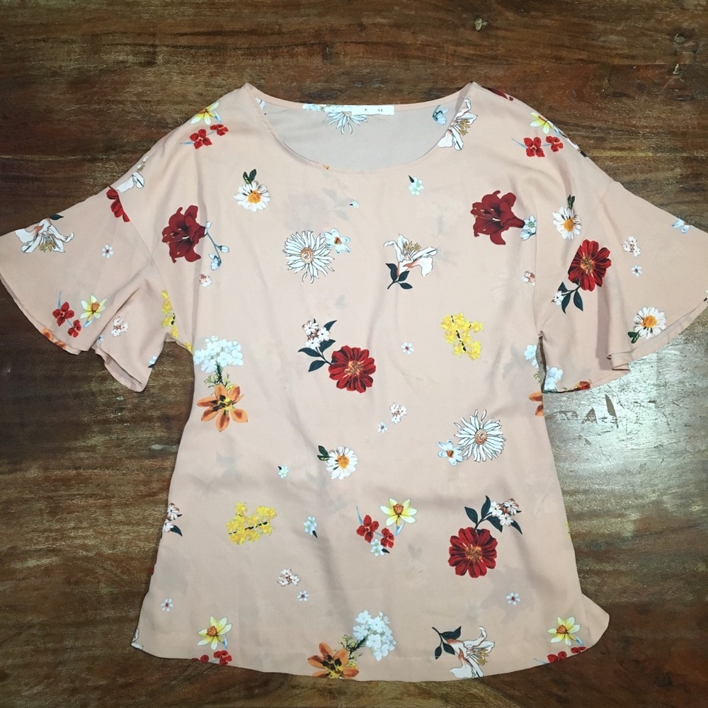 PLEIONE dusty pink blouse